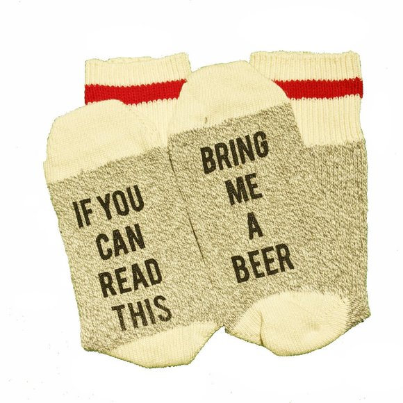 If You Can Read This, Bring Me a Beer" Socks - Perfect Stocking Stuffers for Bee - Picture 3 of 3